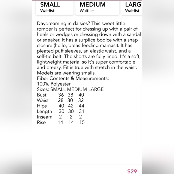 ENTRO FLORAL ROMPER | size Large - Picture 4 of 6